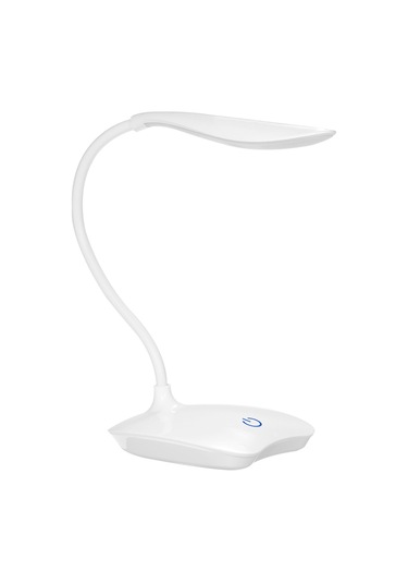 Yunboo Usb Şarjlı Led Masa Lambası, Dokunmatik Kontrol, 3 Aydınlatma Seviyesi, 360 Döner Başlık, Esnek Hortum, Göz Koruyucu, Çalışma Ve Öğrenme İçin Beyaz Işık Beyaz