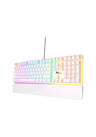 Royal Kludge Rk918 Red Switch Beyaz Pbt Rgb Kablolu Us Gaming Mekanik Klavye