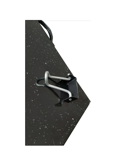 Gözdehome Ocak Üstü Katmer Sacı Gözleme Sacı Antibakteriyel Emaye Kaplı Katlanır Ayaklı Siyah