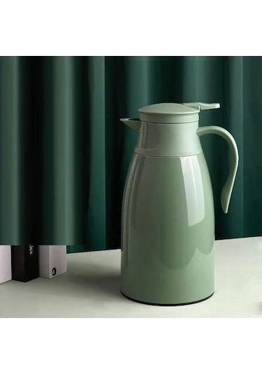 Novahub Yeşil Yalıtım Pot 1900ml Taşınabilir Ev Araba Termos Pot Yeşil