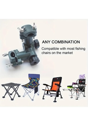 Willowhaven 1 Adet Çift Katlı Çok Amaçlı Olta Kutusu Sandalye Askılık Şemsiye Bağlantı Aksesuarı