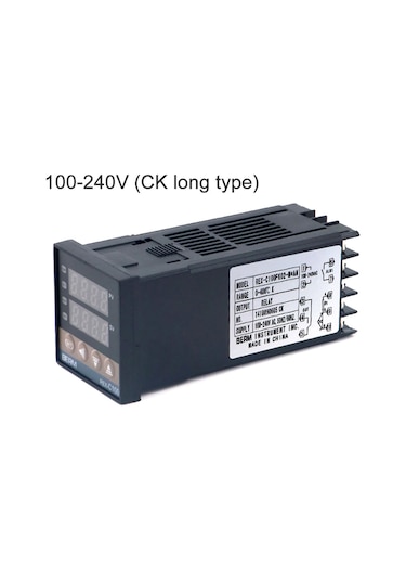 Xindoker 100-240v Uzun Tip Ck Akıllı Sıcaklık Kontrol Cihazı - Pıd Algılama, Dijital Ekran, 0-400 C Aralığı, Röle Çıkışı