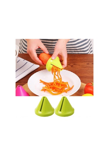 2 Parçalı Spiral Sebze Kesici Spagetti Kesici Diğer