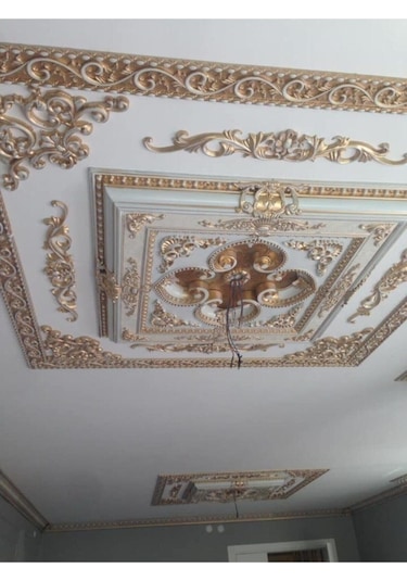 Docogold Boyanabilir Saray Tavan Çıta Bordür 8cm X 100cm