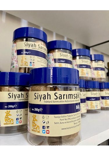 Siyah Sarımsak Baş 200 Gr Pet Kavanoz X 3 Adet