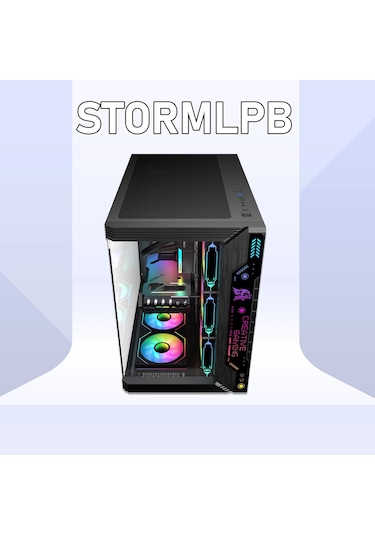 Gameagle STORMLPB Storm 7 Argb Fanlı Gamer Pc Kasası 850w 80+ Plus Bronz Power'lı Sıvı Soğutmalı Siyah