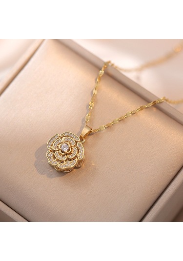 Bayan Kolye: Moda Estetiği Titanyum Çelik Kolye No.206 Çok REnkli