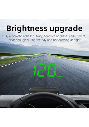 Suofeng "3.5 İnç Araç Hud Göstergesi: Gps Hız Uyarısı, Yorgunluk Alarmı Ve Otomatik Parlaklık Ayarlı"