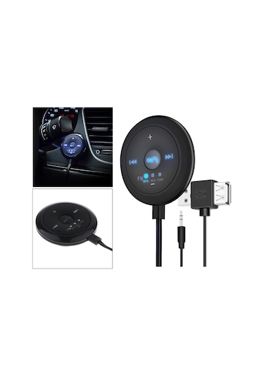 Suntek 2'si 1 Arada Fm Bluetooth 5.0 Verici Alıcı Aux Ses