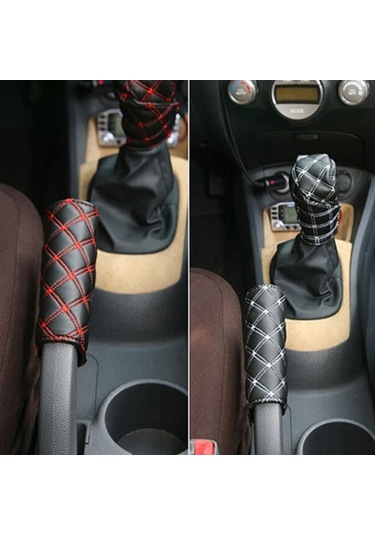 Otomobil Yapay Deri Vites Kılıfı İz