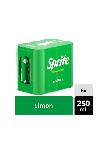 Sprite Limon Aromalı Gazoz Kutu 6 x 250 ML