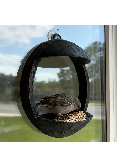 Elmpaly Pencereye Yapışan Pratik Kuş Besleyici - Sert Plastik Malzeme
