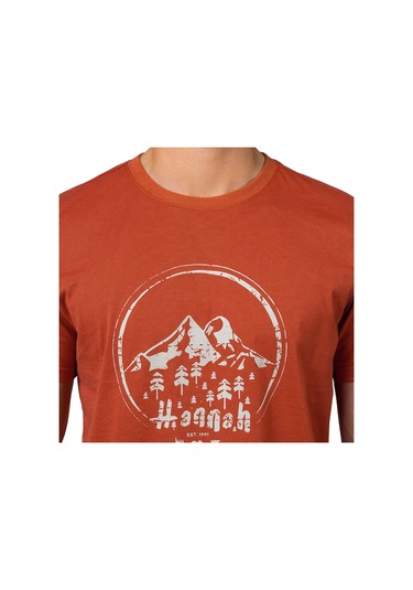 Hannah Ravi Baskılı Erkek T-shirt 10029120hhx.01 M-orange Turuncu