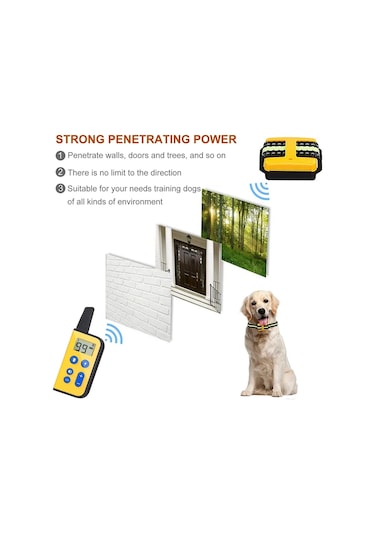 Sones 800 M Uzaktan Kumanda Köpek Eğitmen Durdurma Barker Elektrik Çarpması Titreşim Pet Yaka