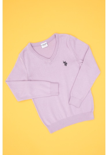 U.s. Polo Assn. Kız Çocuk Lila Kazak /triko 50316777-vr034 Lila