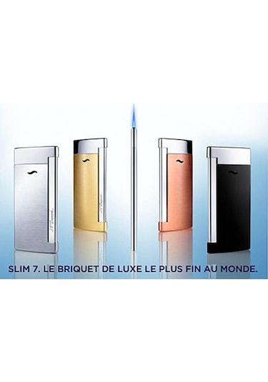S.T. Dupont Slim 7 Çakmak 027707 Lake Bordo Altın