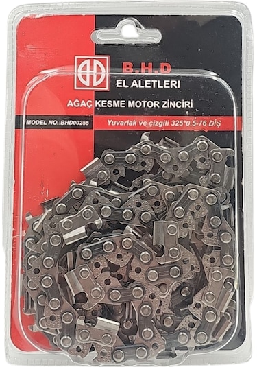 Fixonic B.h.d Bhd00255 0.325'' 1.3mm 38 Diş Yuvarlak Ve Çizgili Ağaç Kesme Motorlu Testere Zinciri