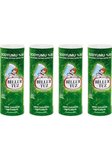 Billur Tuz Sodyumu %50 Azaltılmış Tuz 4 x 500 G