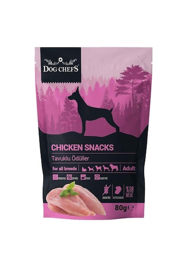 Dog Chefs Chicken Snacks Tavuk Etli Köpek Ödülü 80 G