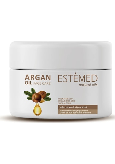 Estemed Yoğun Nemlendirme Gece Kremi & Argan Intensıve Hydratıng Nıght Cream 50ml