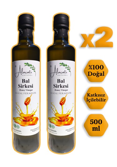 Bal Sirkesi Doğal Fermantasyon 500 Ml X2 Adet