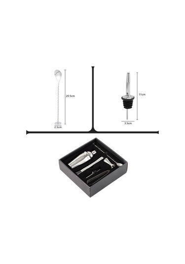 Wondernest Seti, Paslanmaz Çelik Barmenlik Aleti, 6 Parça Lichen Barmen Takımı