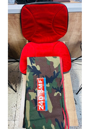 Massey Ferguson 240 Asgari Branda Ve Düz Kırmızı Koltuk Kılıfı Takım