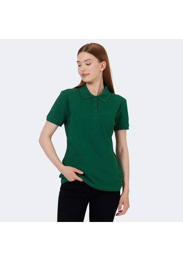 Slazenger VERA I Kadın Polo Yaka Yeşil Tişört