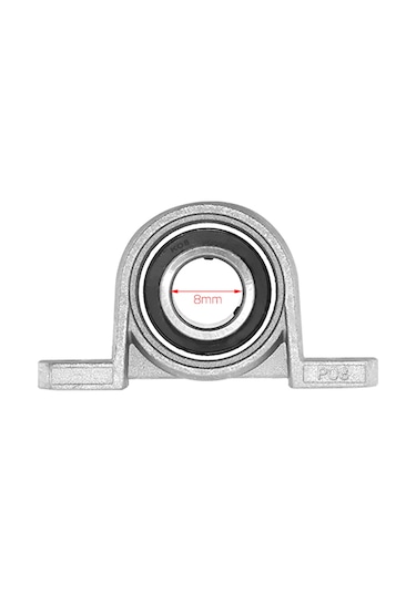 Singree 3d Yazıcı İçin 8mm Çapında Metal Yatak Yuvası - 2'li Paket Çinko Alaşım Krom