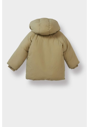 Defacto Kız Bebek Kapüşonlu Mont C5301a525augn497 Yeşil