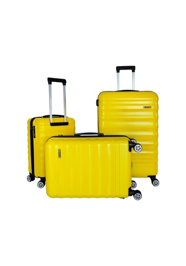 Vegmann Delphin Sarı 3 Lü Valiz Seti Sarı