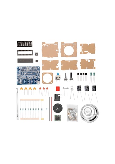 Springsun Mini Tea5767 Fm Radyo Alıcısı Şeffaf Kabuklar Fm Radyo Radyo Üretim Kiti Dıy Toplu Fm Radyo
