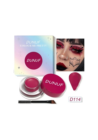 Su Geçirmez Ve Dayanıklı Mat Göz Farı Eyeliner Krem 12 Renkli Kaş Boyası Krem 114 C01