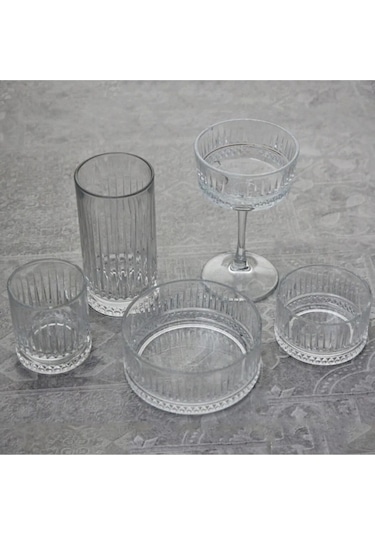 Paşabahçe Elysia 60 Parça Su Bardak - Meşrubat Bardağı Ve Çerezlik Seti Takımı