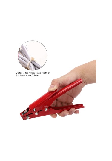 Xindoker Kırmızı 45 Çelik Nylon Kayış Gerintici Aleti - Kabloları Sabitleyip Kesme, 2.4-9mm Genişliğe Uygun, Zaman Ve Emek Tasarrufu Sağlar