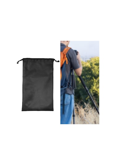 Homyl Bağcıklı Saklama Çantası Hafif Çadır 25cmx45cm Siyah