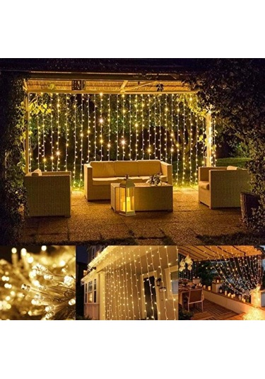 Sekizgen Led Dış Mekan Eklenebilir Günışığı 2x2 Perde Led Yılbaşı Ve Dekoratif Aydınlatma Gün Işığı