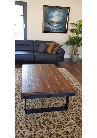 Deryawood Masif Ahşap Dogal Ağaç Orta Sehpa Ceviz 85x85x45 Cm Deryawood Masif Ahşap Dogal Ağaç Orta Sehpa Ceviz 85x85x45 Cm
