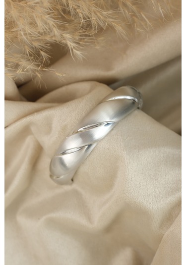 Çildan Womens Silver Özel Tasarım Burma Kelepçe Bileklik Altın - Gold