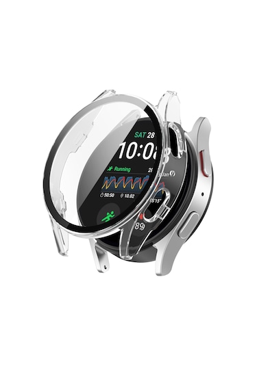 Samsung Uyumlu Watch 7 40mm Ekran Korumalı Rubber Kılıf-al3173 Şeffaf