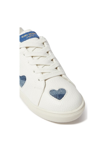 Kurt Geiger Çocuklar Için Sevimli Deri Spor Ayakkabılar Off White