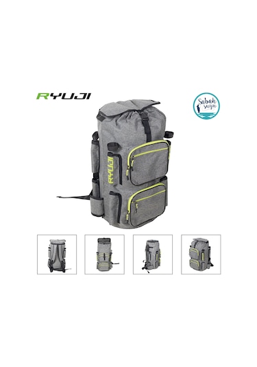 Ryuji Balıkçı Sırt Çantası 55 Litre Gri