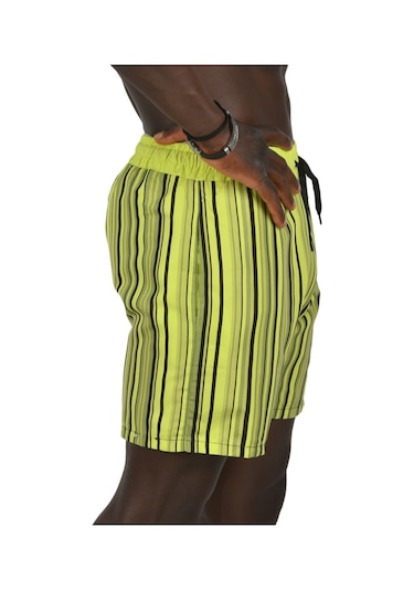 Deepsea Erkek Yeşil File Astarlı Deniz Şortu 2403011 Deepsea Erkek Yeşil File Astarlı Deniz Şortu 2403011