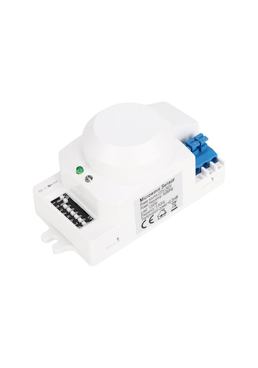 Fosenze 220-240v 360 Taramalı Mikrodalga Sensörü, Otomatik Işık Kontrolü, 10-2000lx Işık Hassasiyeti, 2-10m Algılama Mesafesi, Tavan Montajlı Sk-600