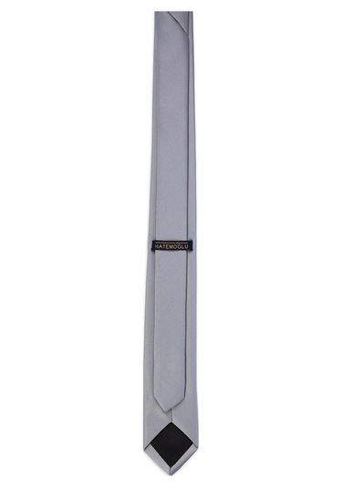Gri Düz Klasik Micro Kravat 261810Etc003 007 Gri