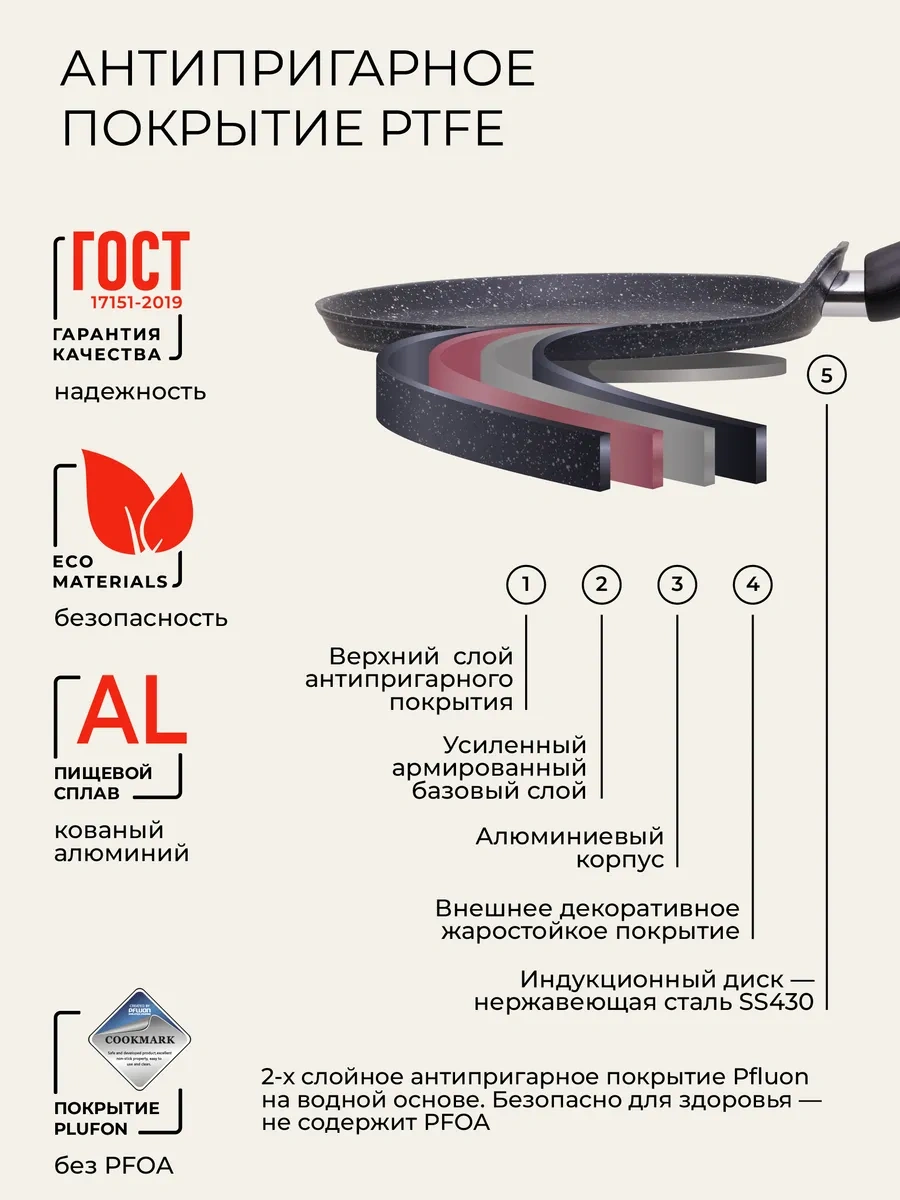 Unifico Vigoroso Grigio 24 Cm Krep Tavası 248915812 Koyu Gri