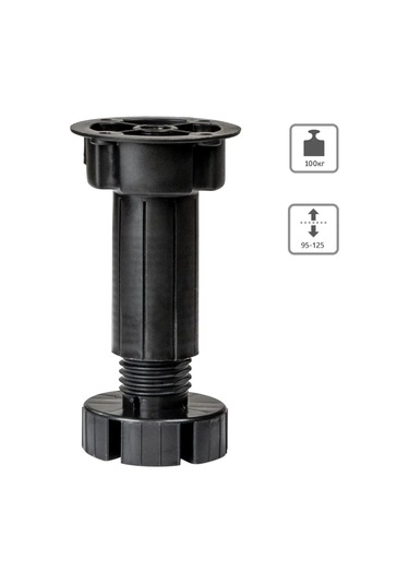 Centr Mebel'noj Furnitury Plastikten Ayarlanabilir 20 Adet Mobilya Ayağı 307374723 Siyah