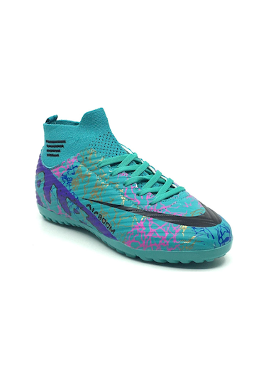 Laliga Erkek Günlük Halı Saha Krampon Çoraplı Spor Ayakkabı 36-45 Turkuaz