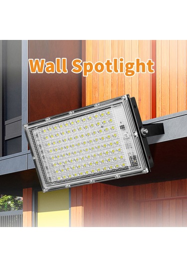 Tenfowee Ip65 Suya Dayanıklı 100w 96 Led Dış Mekan Aydınlatma Spot Lambası, Geniş Işık Açısı, Kolay Montaj Beyaz