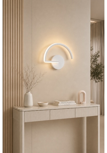 Mori Modern Led Duvar Apliği Günışığı Beyaz